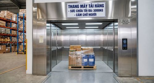 Giá thang máy tải hàng​