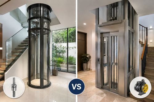 Thang máy gia đình trục vít​