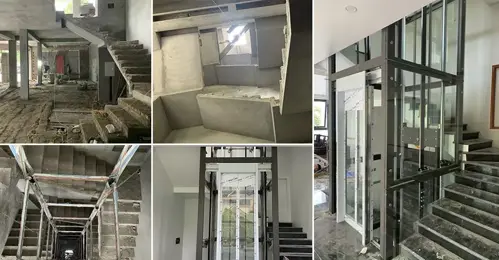 Cách bố trí thang máy cho nhà cải tạo