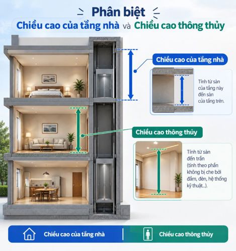 Chiều cao tầng nhà ở