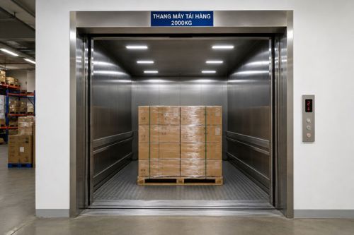 Thang máy tải hàng 2000kg​