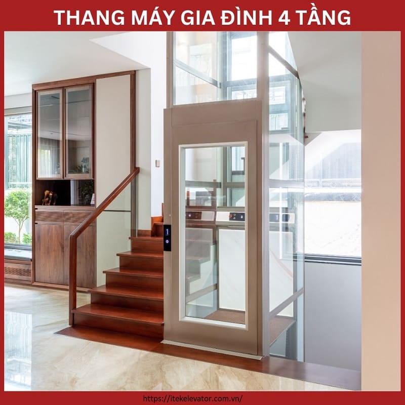 Khám phá thang máy gia đình 4 tầng: Tiện ích và thẩm mỹ vượt trội