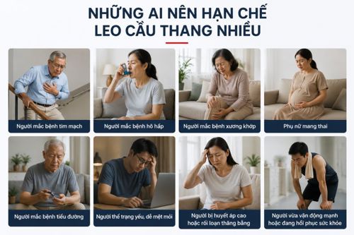 Leo cầu thang có hại sức khỏe không