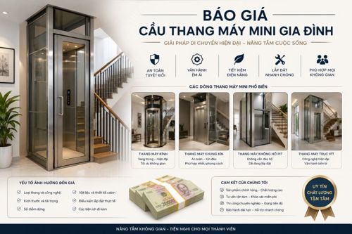 Giá cầu thang máy mini gia đình​