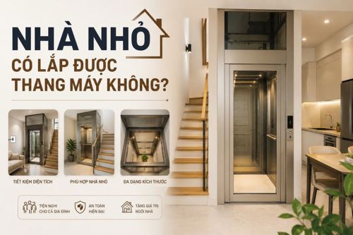 Nhà nhỏ có lắp được thang máy không