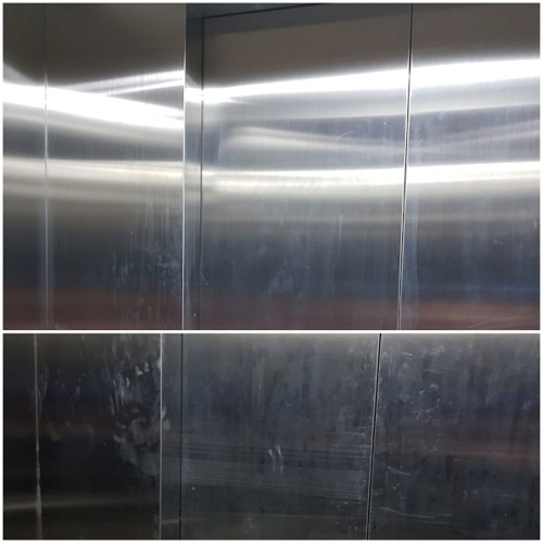 Cách vệ sinh inox thang máy
